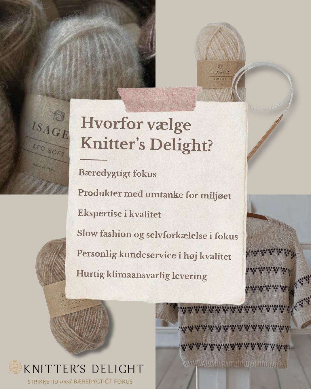 Knitter's Delight Facebook ad