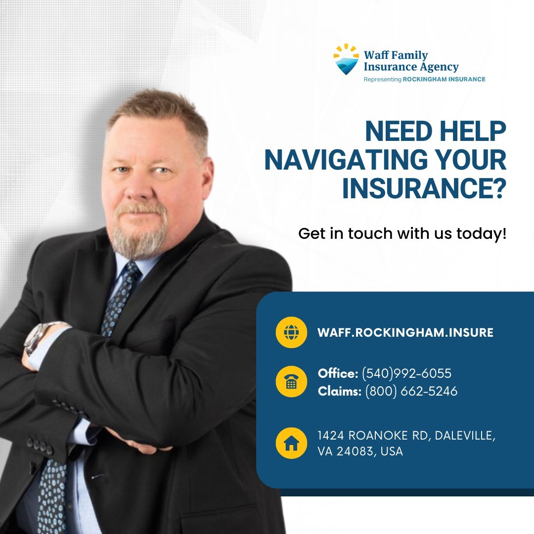 Waff Family Insurance Facebook ad: Have questions about insurance?