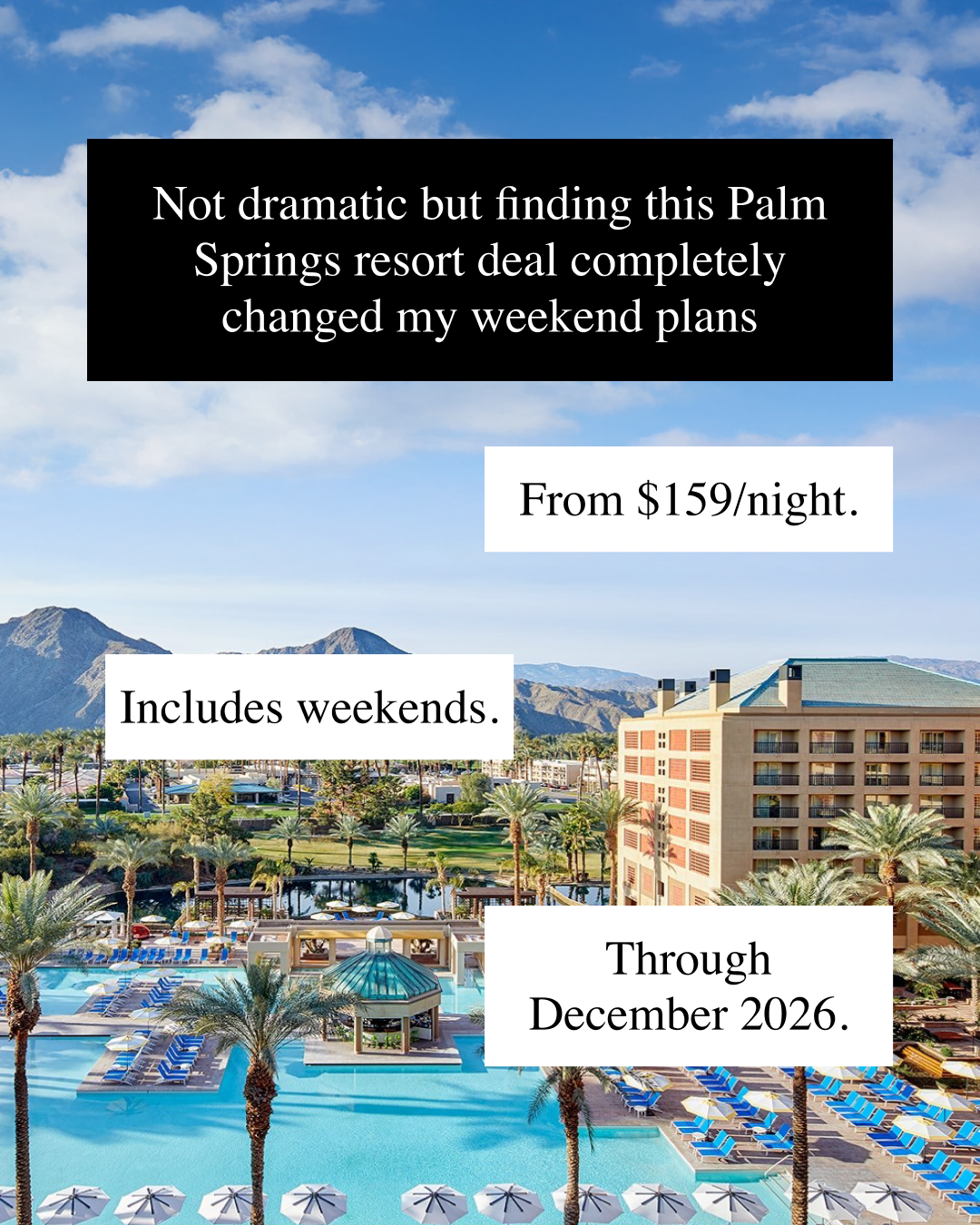 Travelzoo Facebook ad