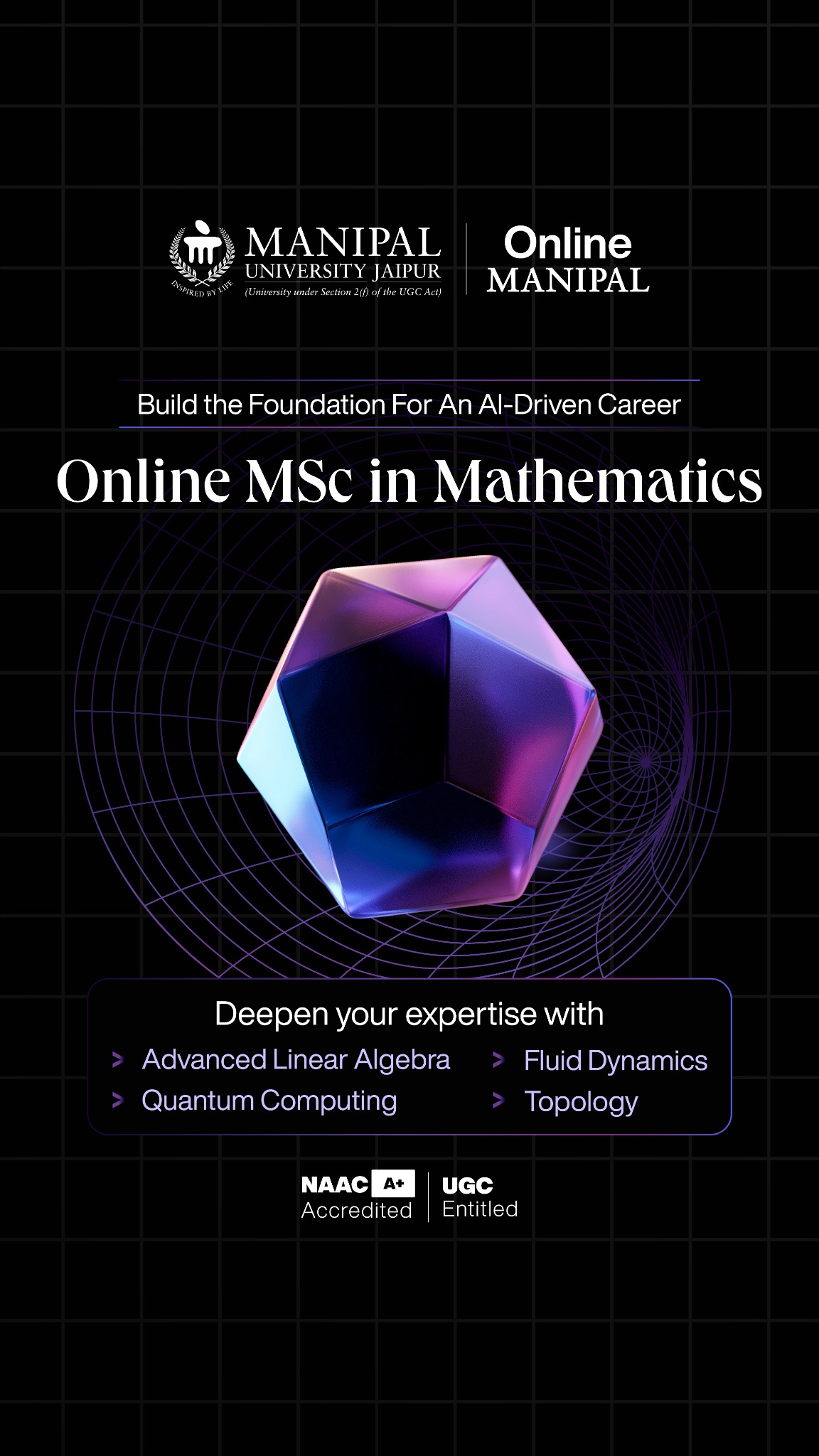 Manipal University Jaipur Online Facebook ad