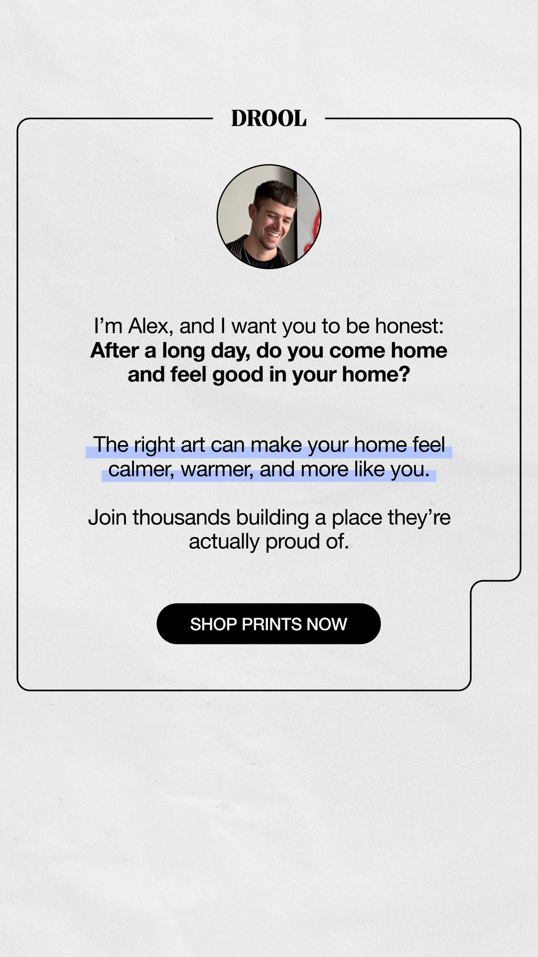 AlexDrool Facebook ad
