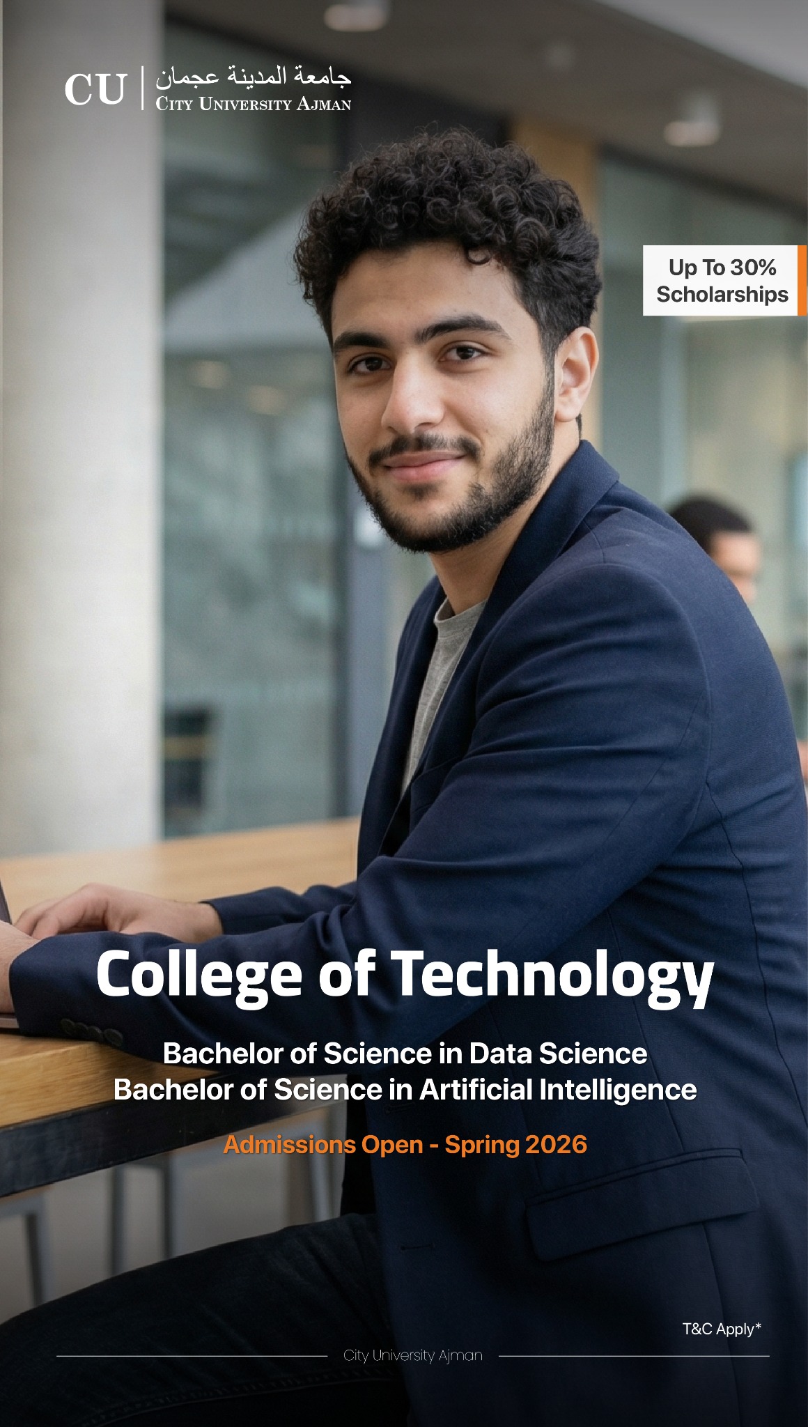 City University Ajman Facebook ad