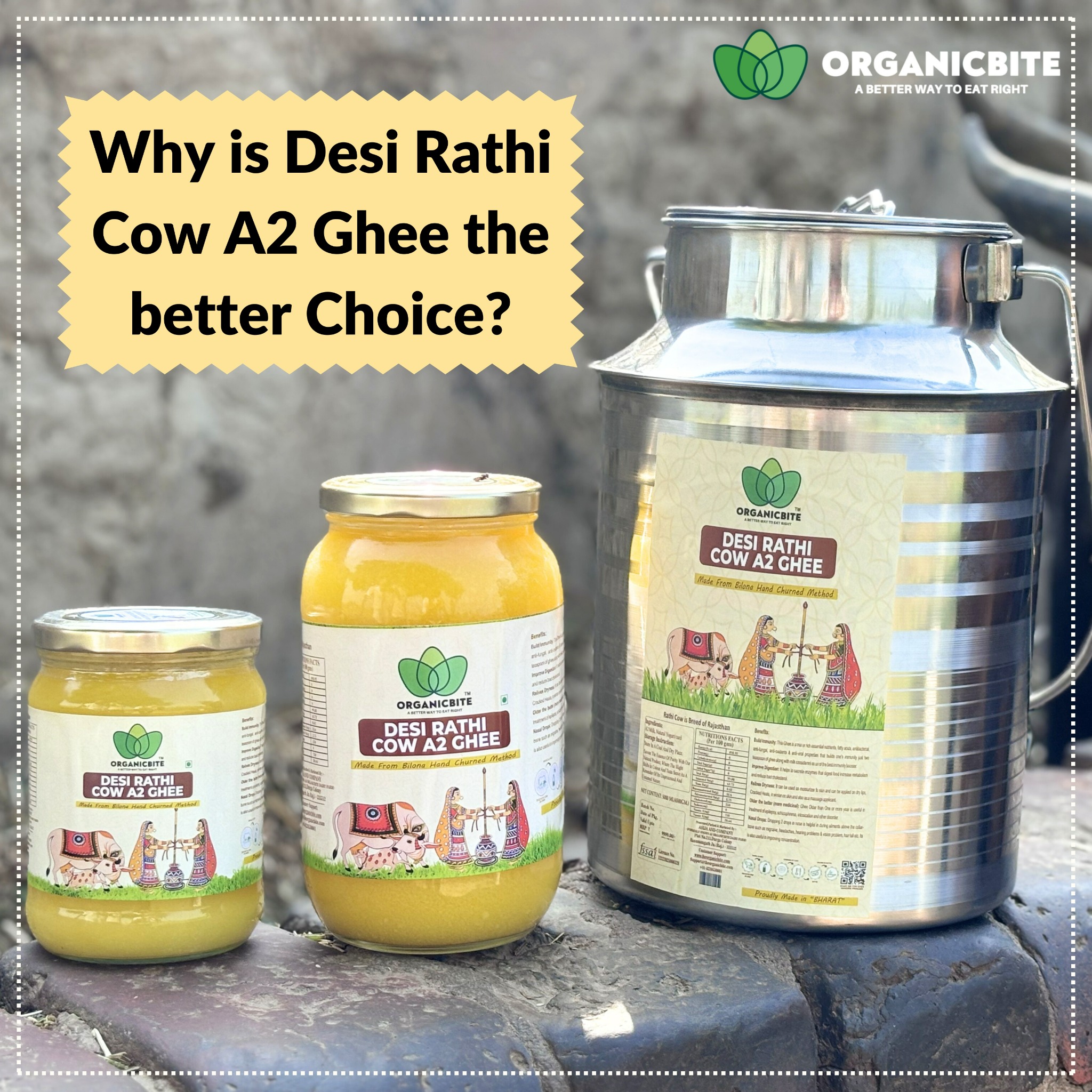 Organicbite Facebook ad: Shudh ghee Khao or healthy Raho