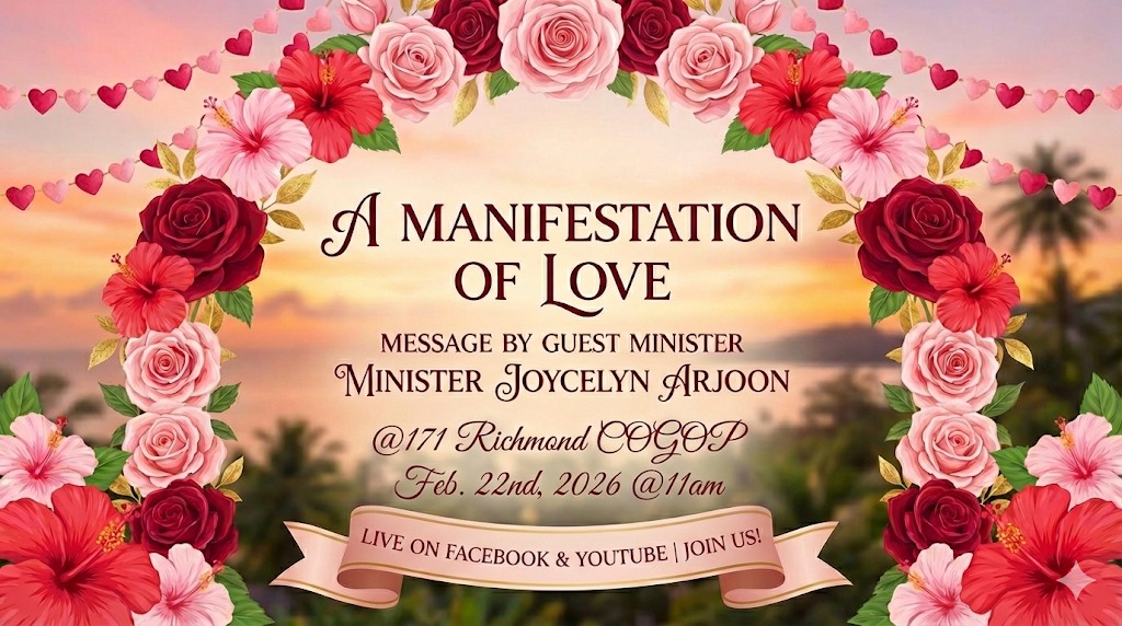 Church of God of Prophecy 171 Richmond Christiansted, VI 00820 Facebook ad: Minister Joycelyn Arjoon