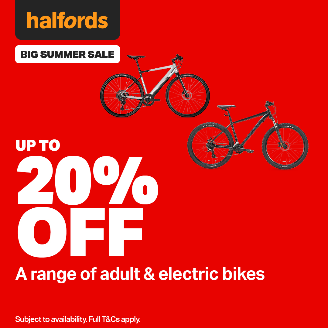 Halfords Facebook ad: Turn up the heat on savings Shop summer…