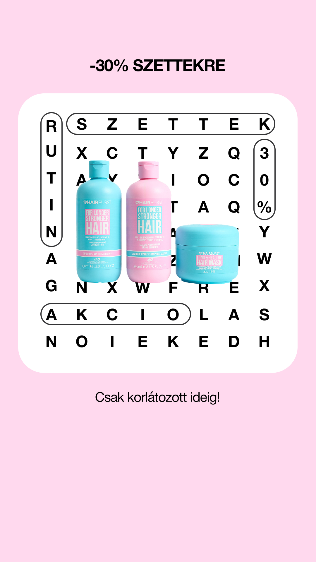 Hairburst Hungary Facebook ad