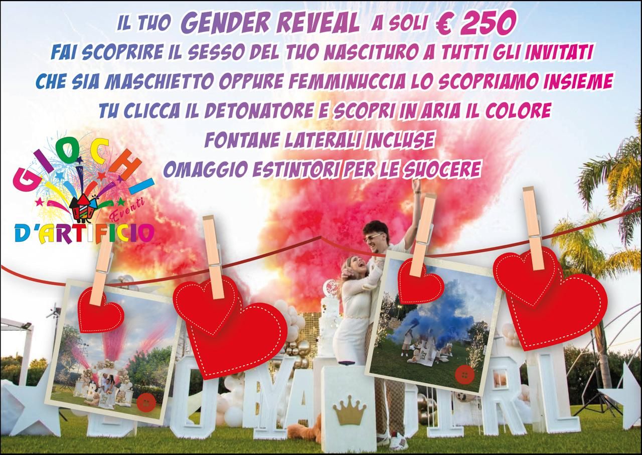 Giochi D'artificio Siracusa Canonico Facebook ad: Gender reveral scopriamo insieme il sesso del nascituro