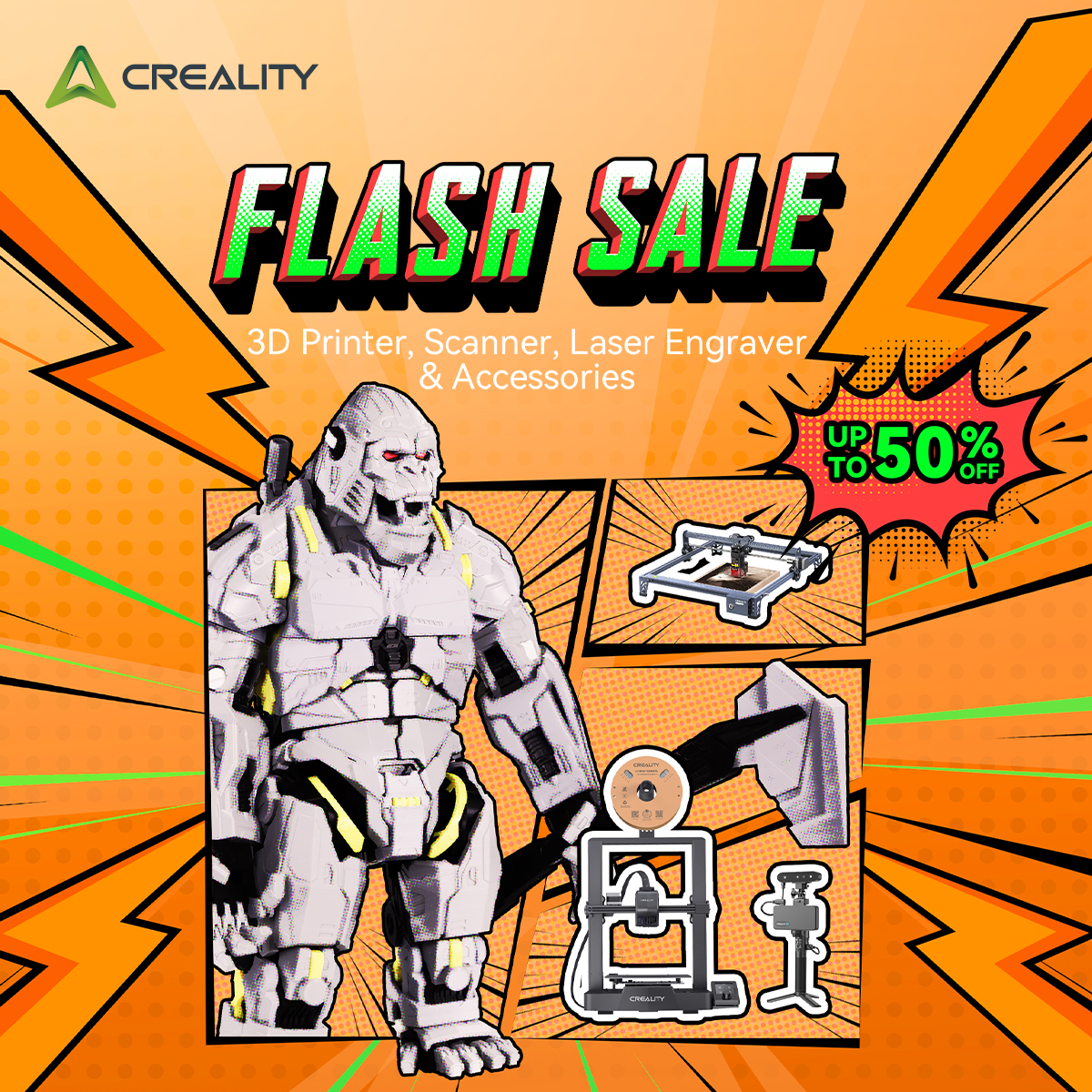 Creality3DPrinter Facebook ad