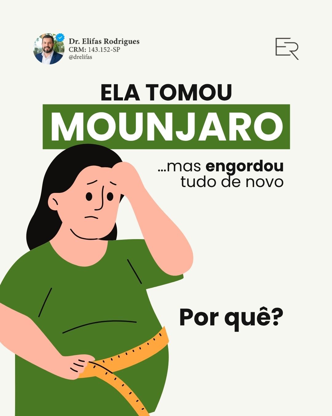Dr Elifas Rodrigues Facebook ad: Você tomou Mounjaro, emagreceu… mas depois ganhou tudo…