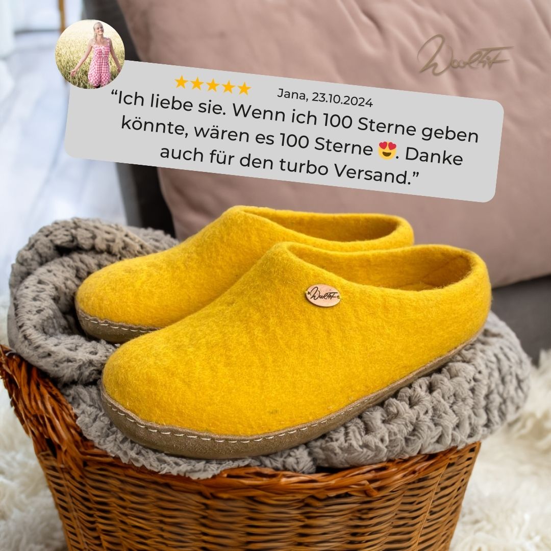 WoolFit Hausschuhe Facebook ad
