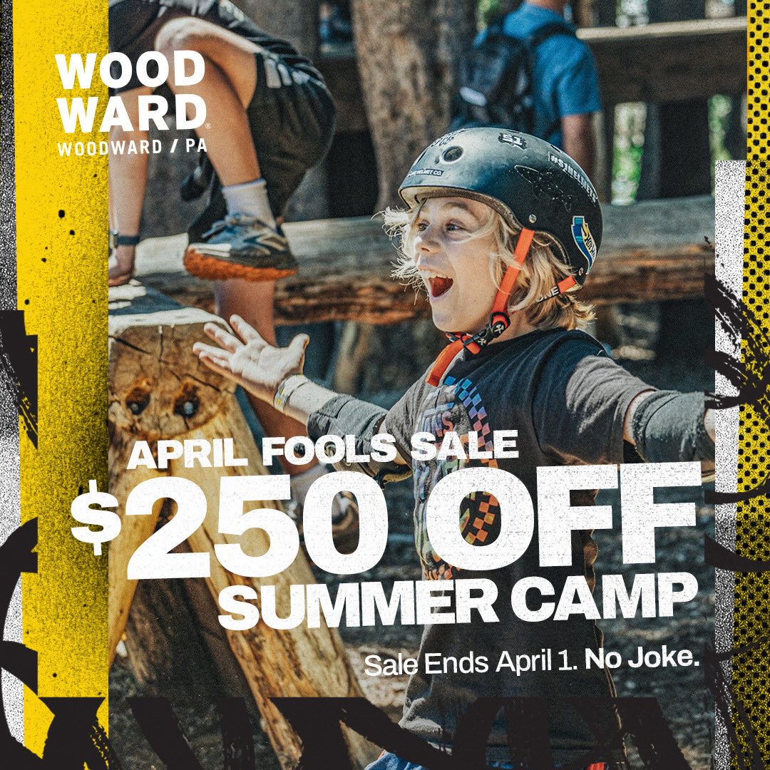 Woodward Camp Facebook ad: Action Sports Camps for Kids & Teens | Woodward PA