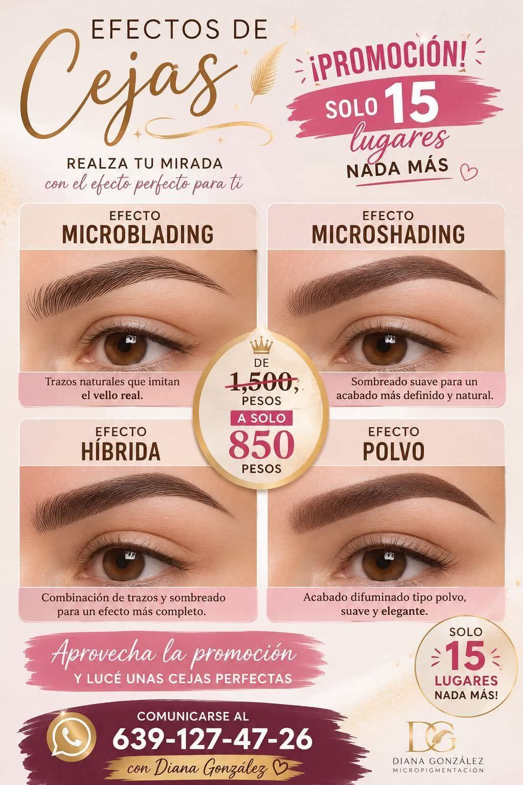 Diana González Microblading Facebook ad
