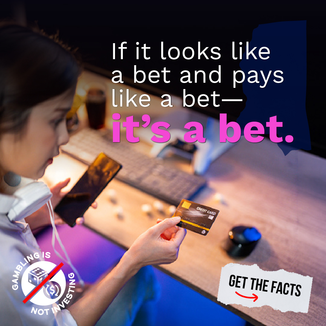 Gambling is Not Investing Facebook ad