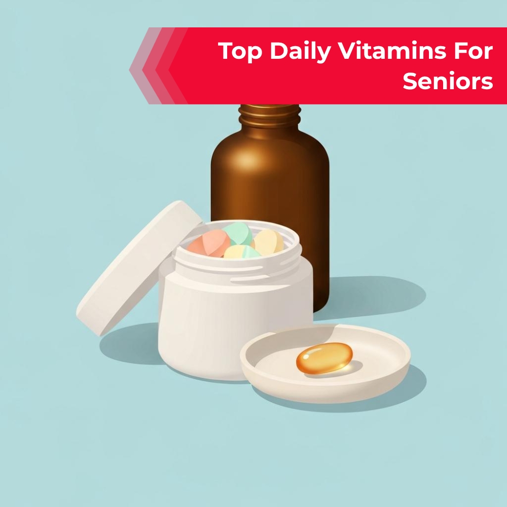 Life - Simplified Facebook ad: Top Daily Vitamins For Seniors.
