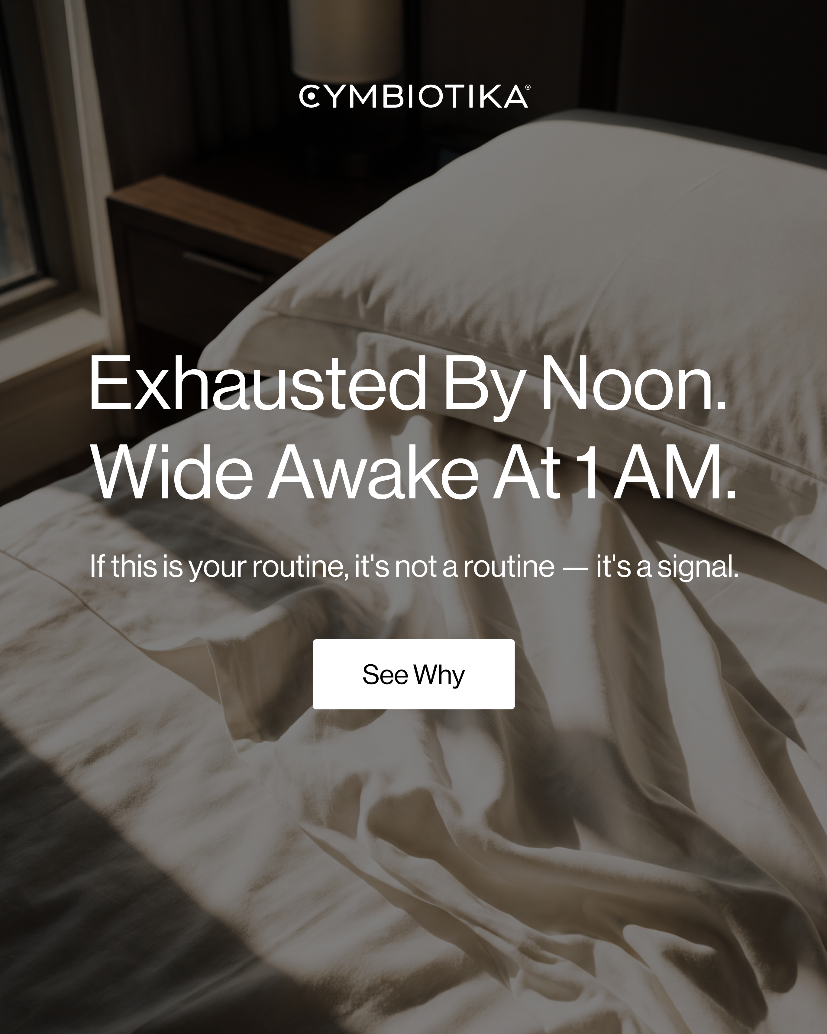 Cymbiotika Facebook ad: 5 Reasons You’re Exhausted