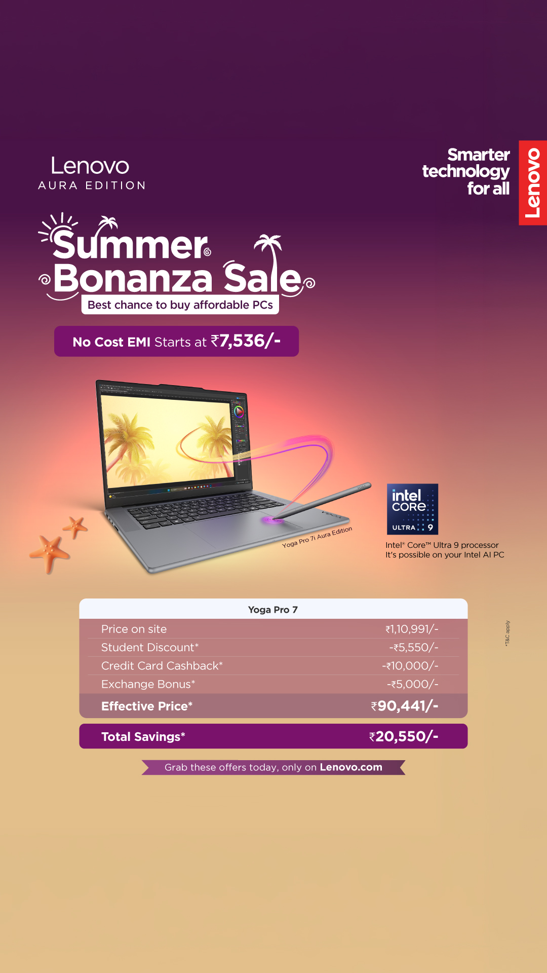 Lenovo India Facebook ad