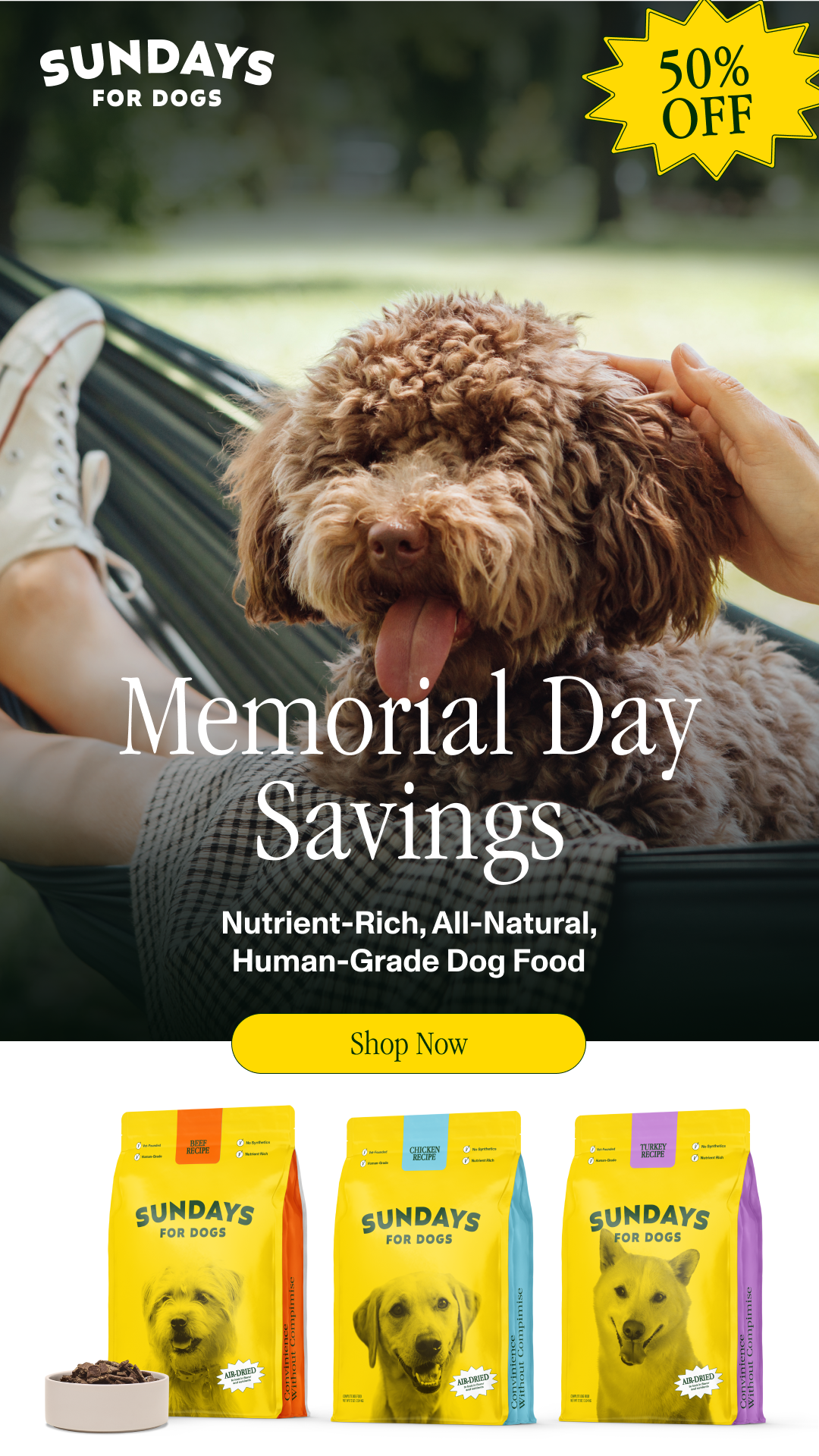 Sundays Facebook ad