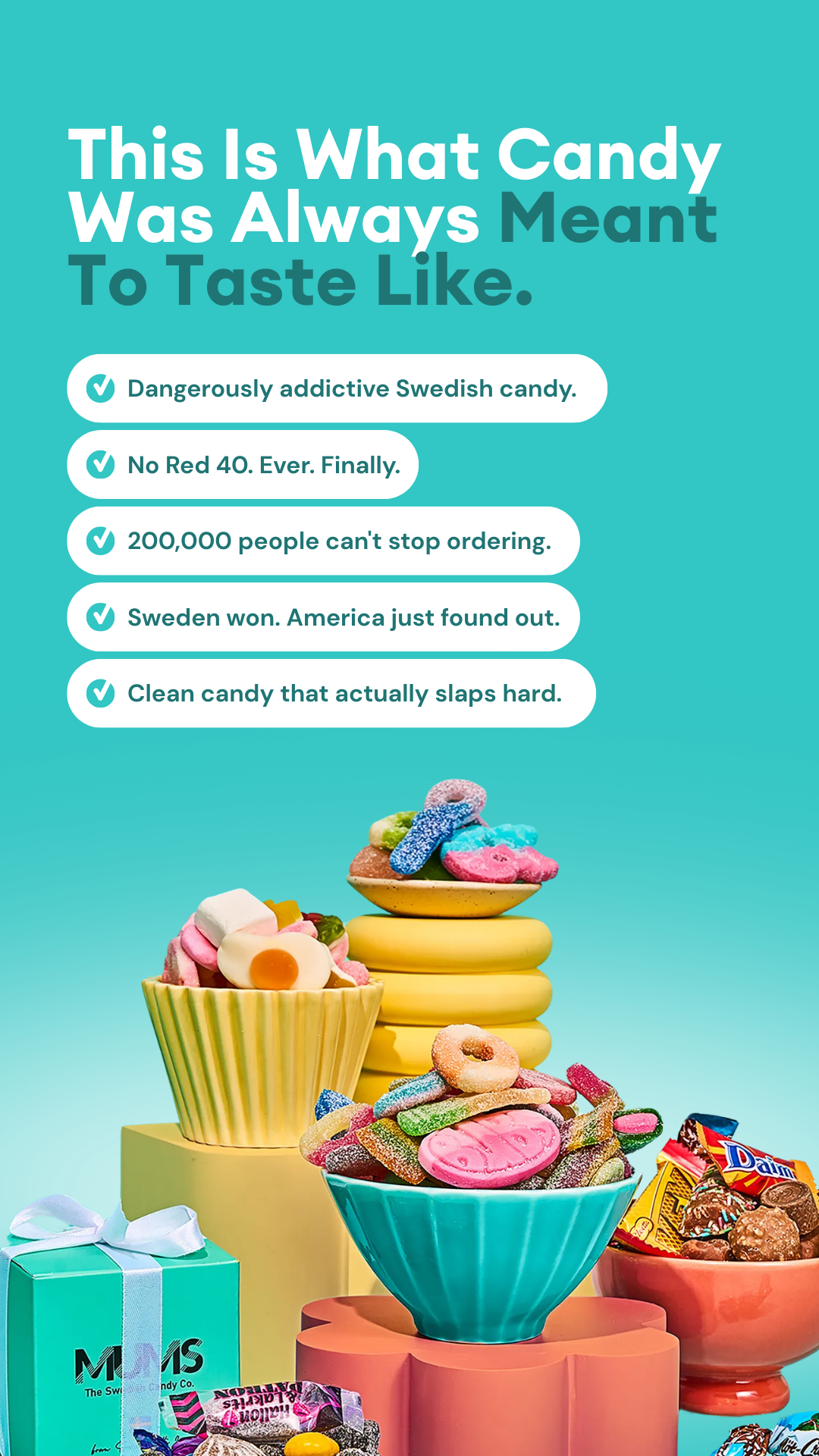 Mums - The Swedish Candy Co. Facebook ad