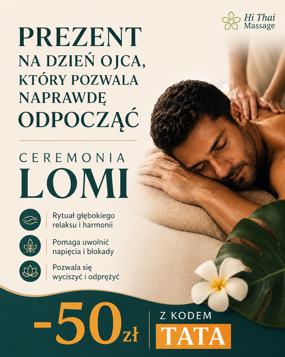 Hi THAI Massage Żyrardów Facebook ad: Kod TATA na -50zł