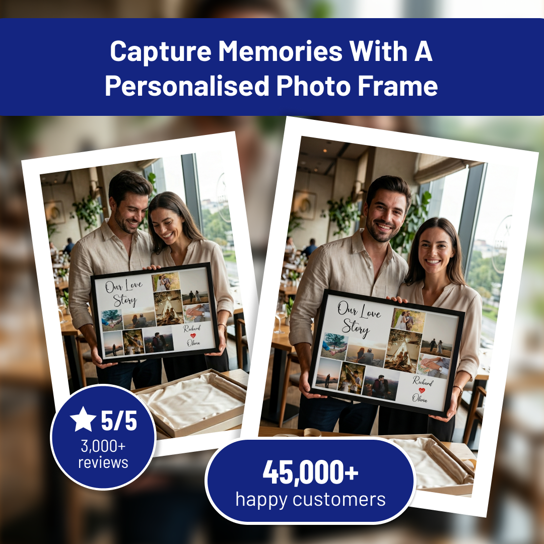 scottsy Facebook ad: Premium personalised gifts. From the UK