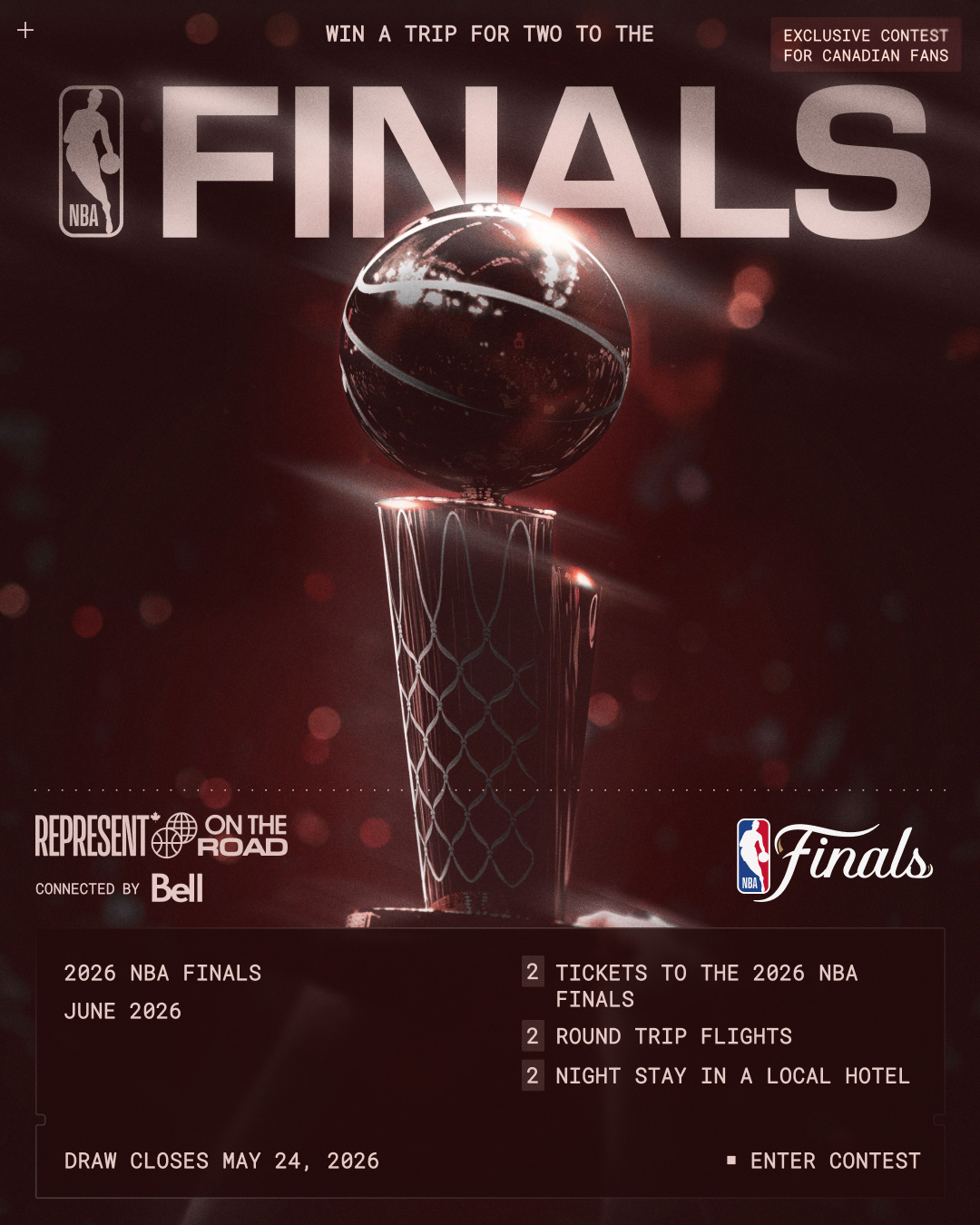 NBA Canada Facebook ad: Represent on the Road Contest | NBA Represent