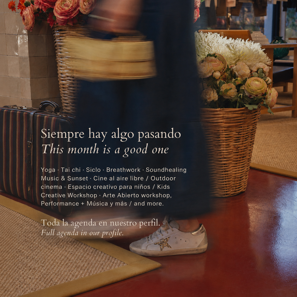 Ánima Village Cabo Facebook ad: Siempre hay algo pasando en ÁNIMA.