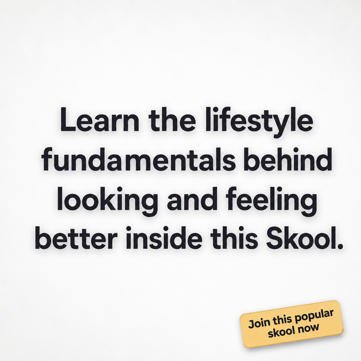 Skool Facebook ad