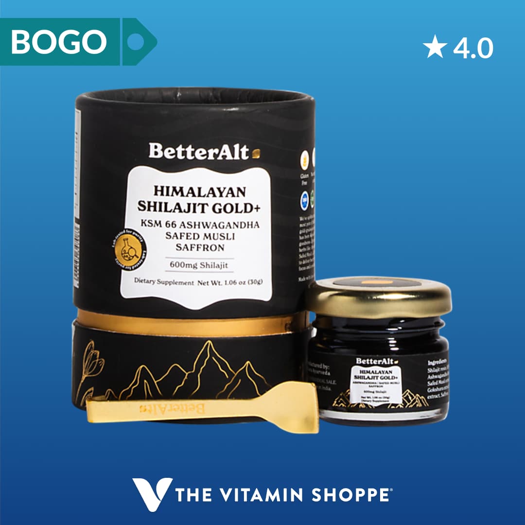 The Vitamin Shoppe Facebook ad: BetterAlt harnesses the power of Himalayan shilajit for…