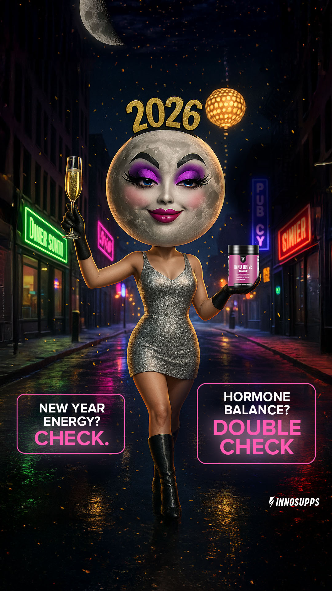 Inno Drive: For Her by Inno Supps Facebook ad from Jan 21, 2026