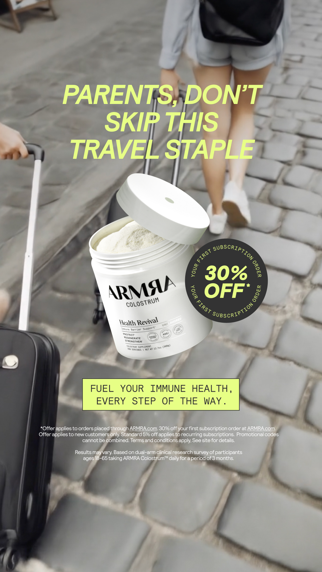 ARMRA Facebook ad
