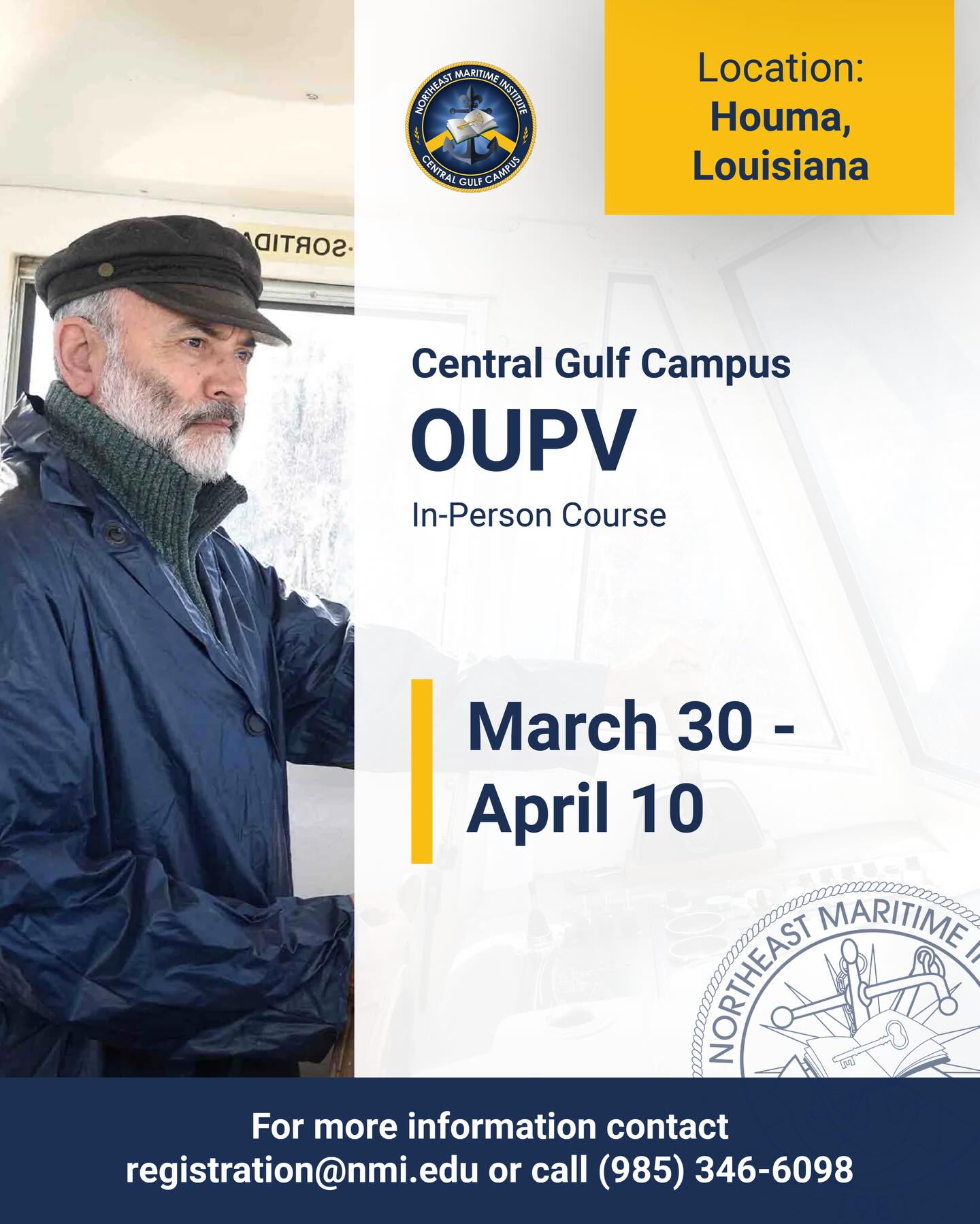 Northeast Maritime Institute - Central Gulf Campus Facebook ad: Our NMI Central Gulf Campus is running an…