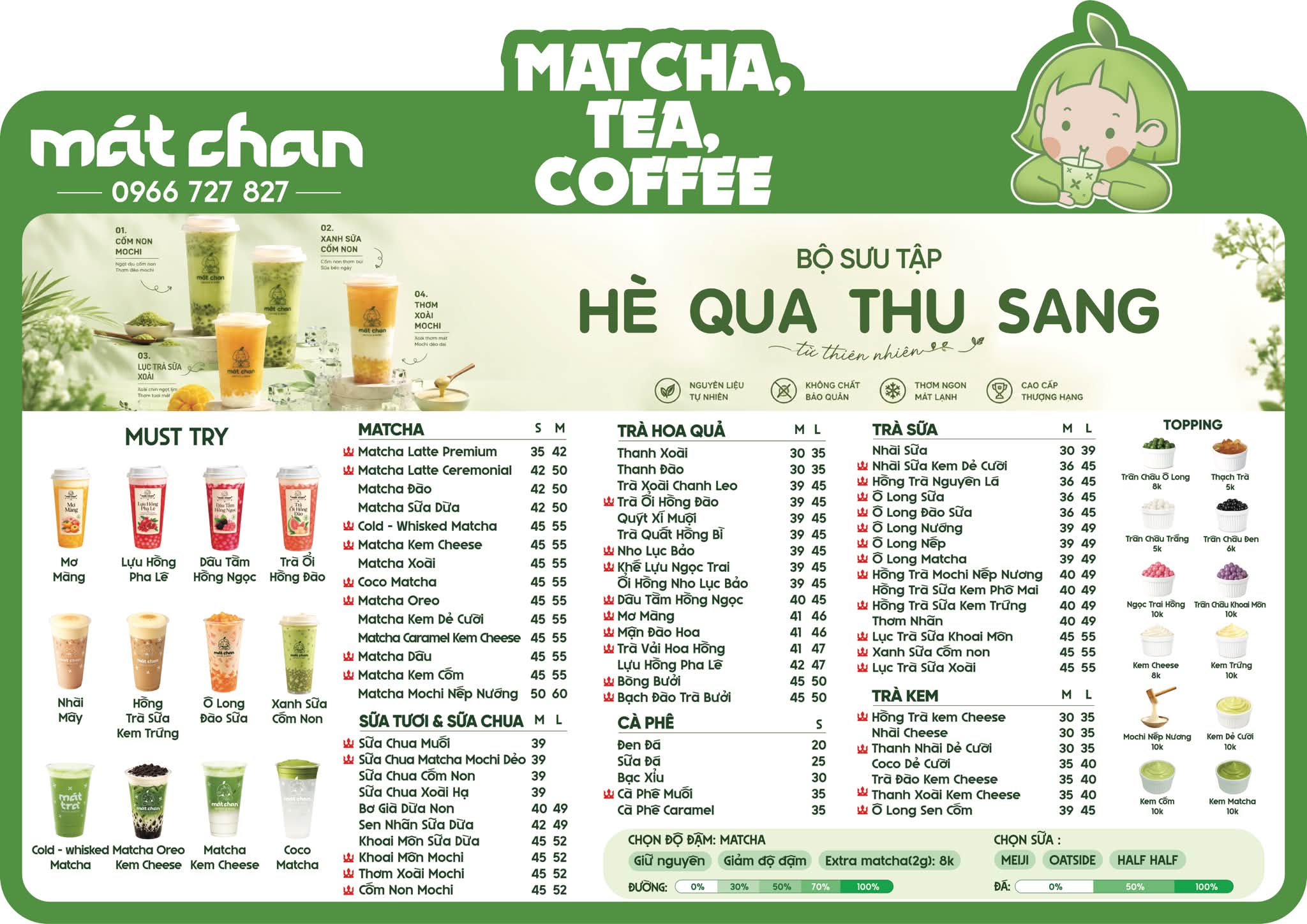 Mát Chan - Thanh Hoá Facebook ad: MÁT CHAN CHÍNH THỨC RA MẮT MENU MỚI…
