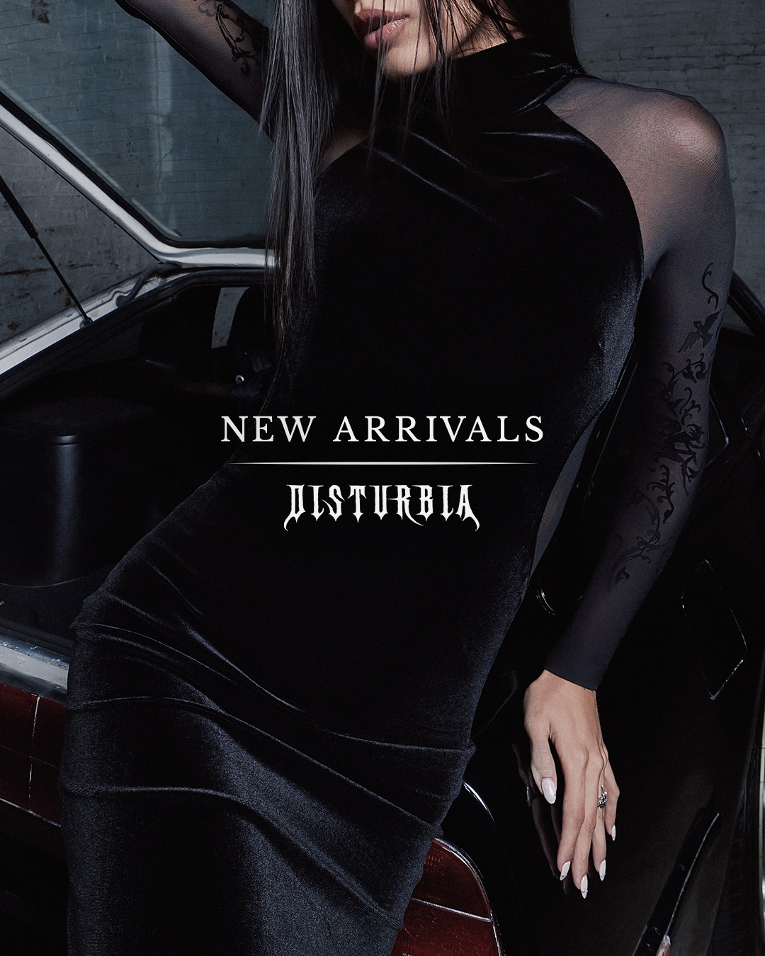 Disturbia Facebook ad: Shop New Arrivals