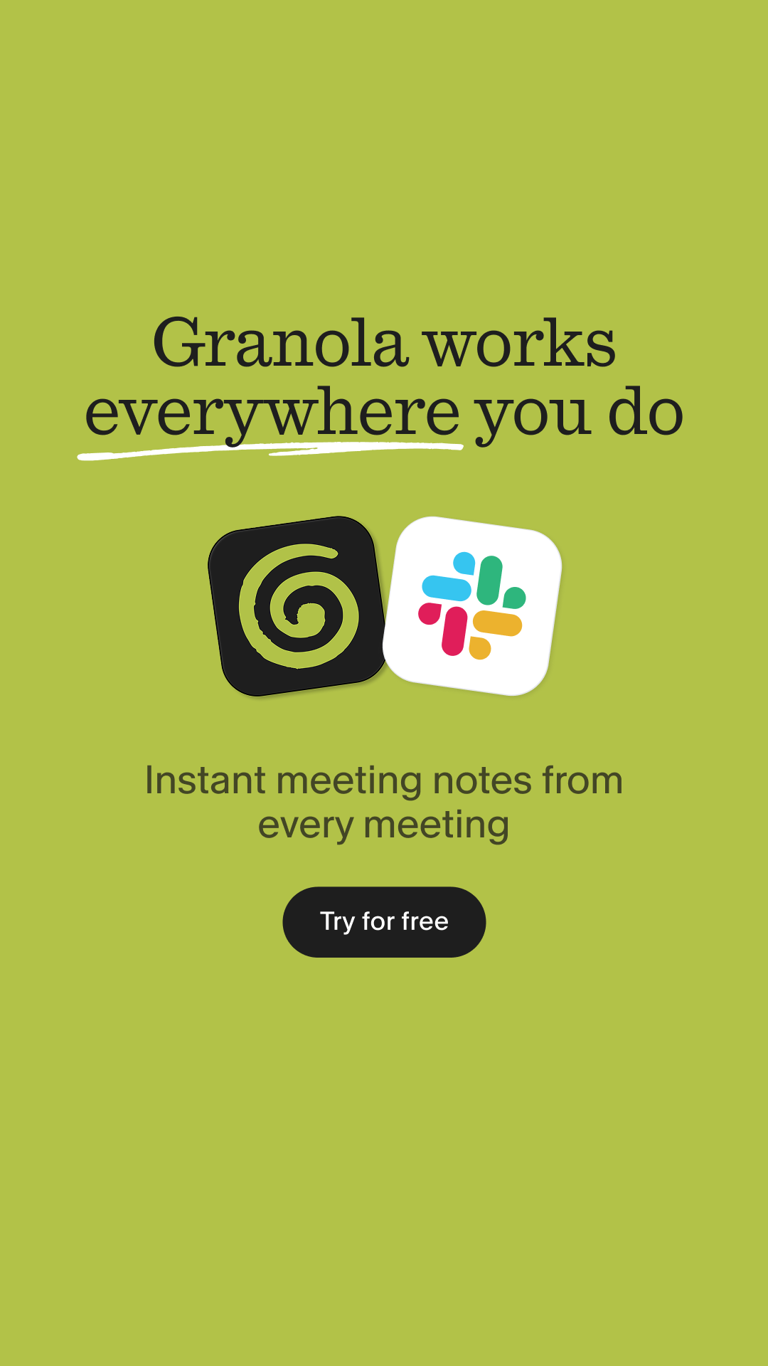 Granola ai Facebook ad
