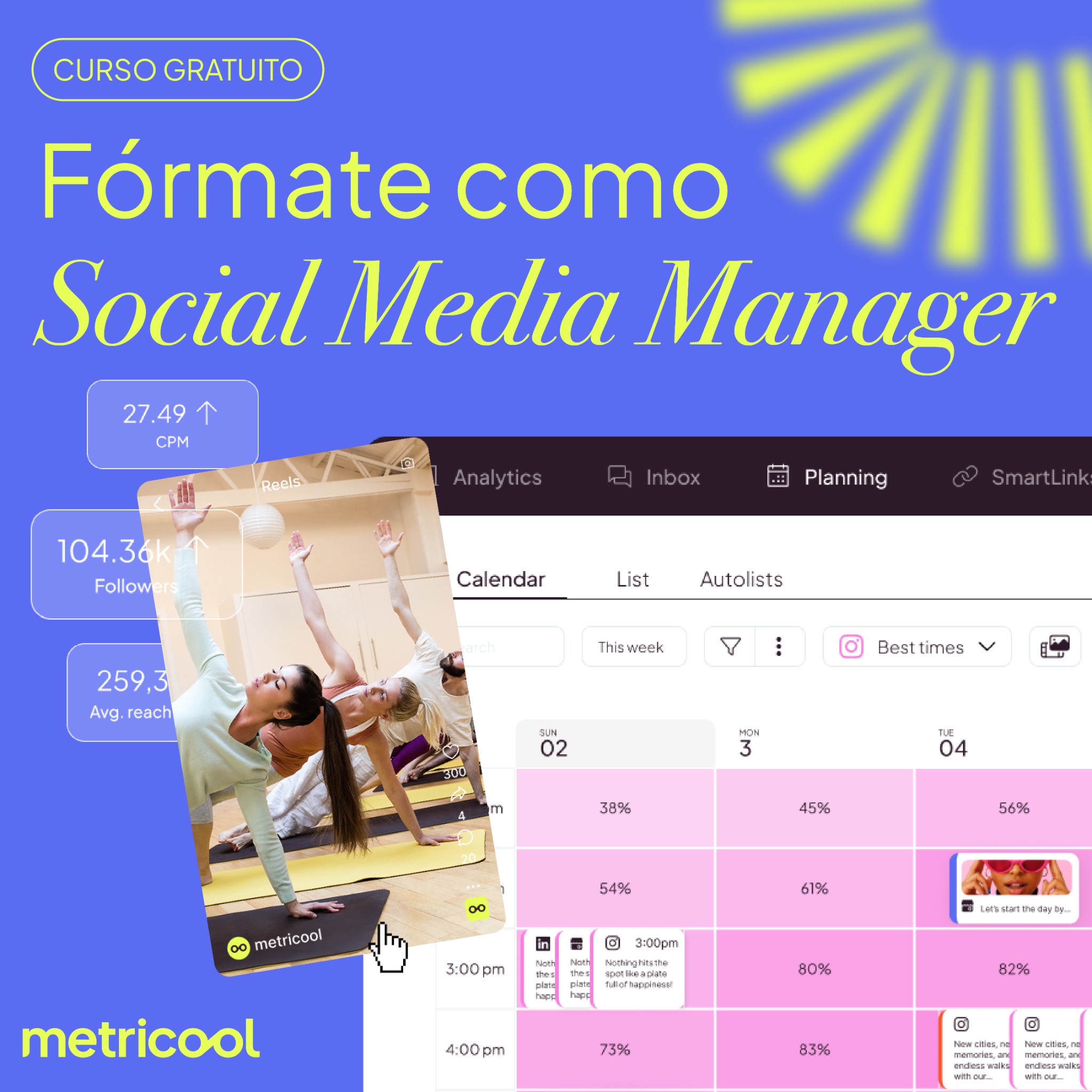 Metricool Facebook ad