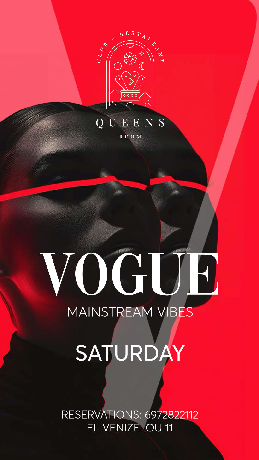 QUEENS ROOM Facebook ad from Jul 7, 2025