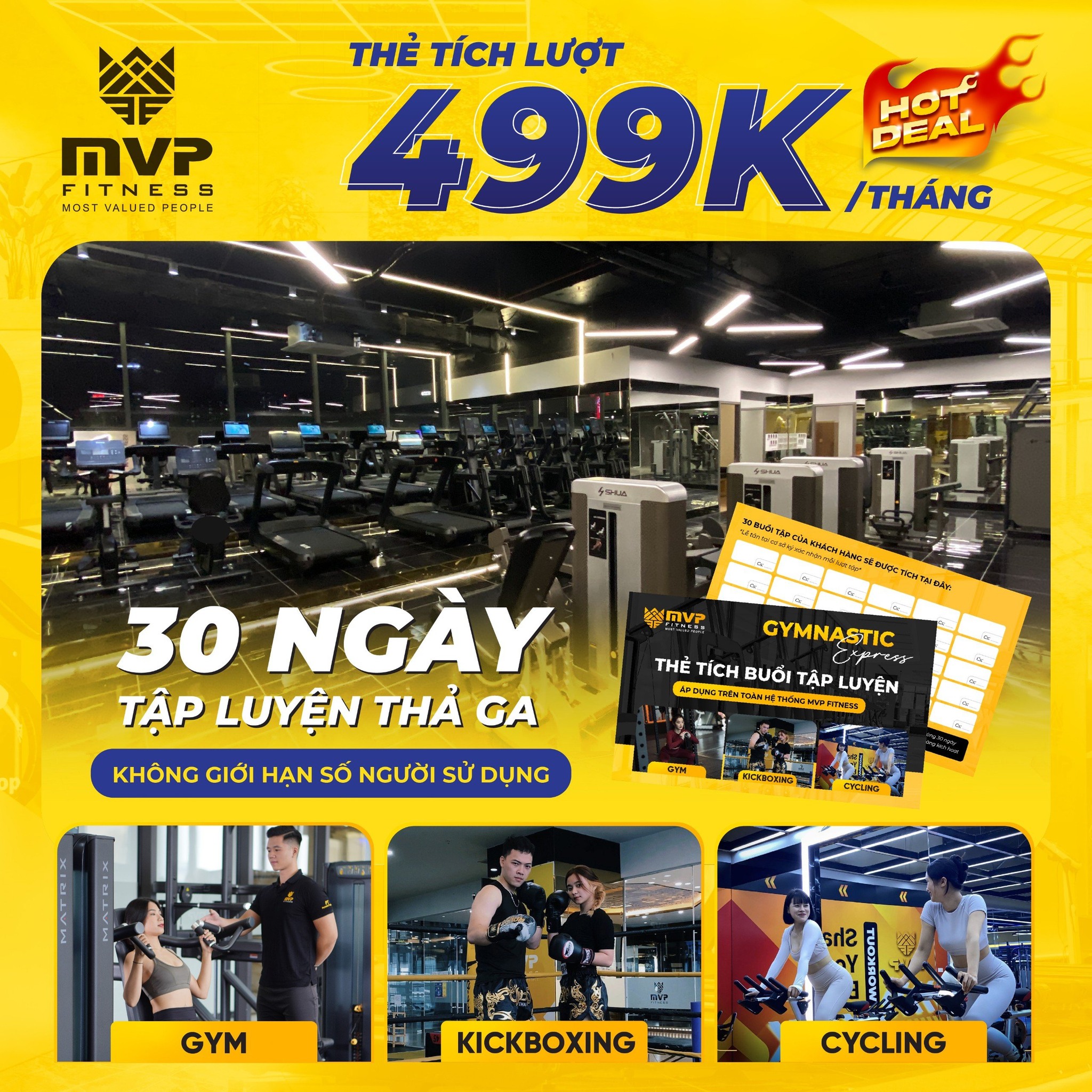 MVP Fitness Việt Nam Facebook ad: Lần đầu tiên, MVP Fitness ra mắt thẻ…