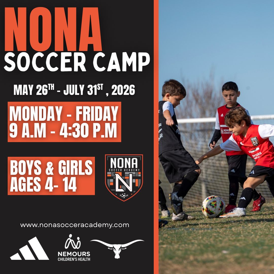 Nona Soccer Academy Facebook ad: Play, Train, and Grow this Summer at Nona