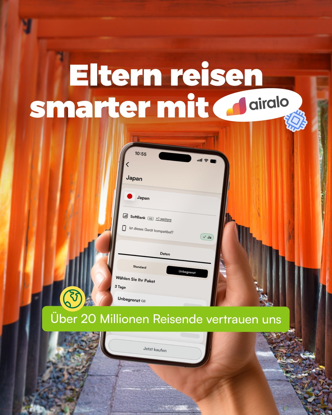 Airalo Global eSIM Store Facebook ad