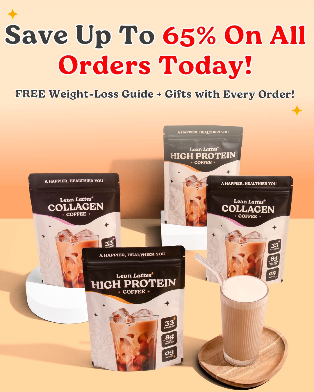 Lean Lattes Facebook ad