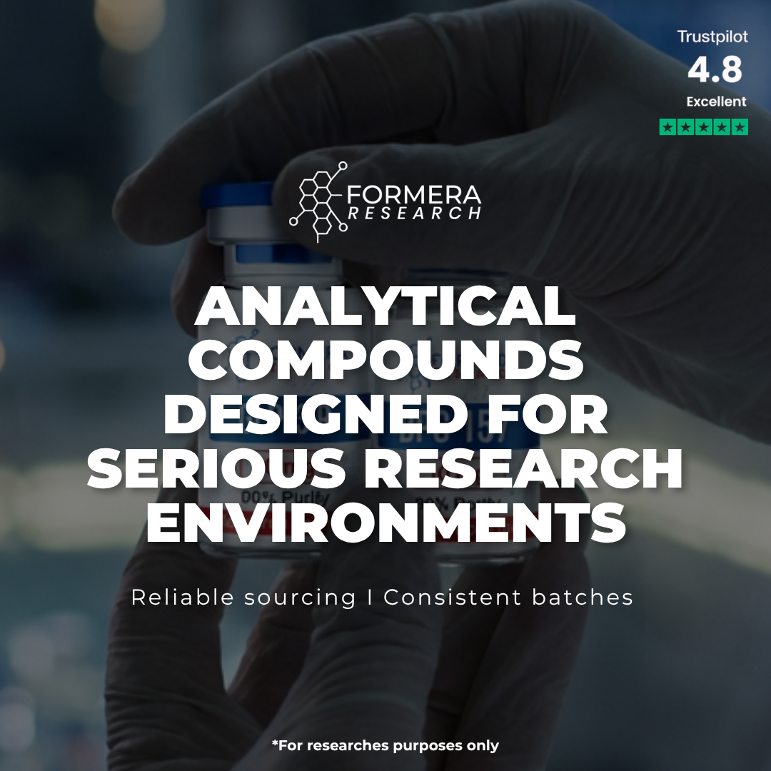 Formera Research US Facebook ad: Laboratory-Grade Research Compounds