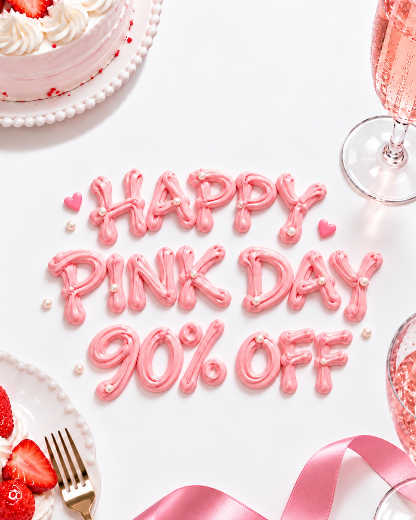 Pink n Blossom Facebook ad: You’re invited to our Pink Day party!