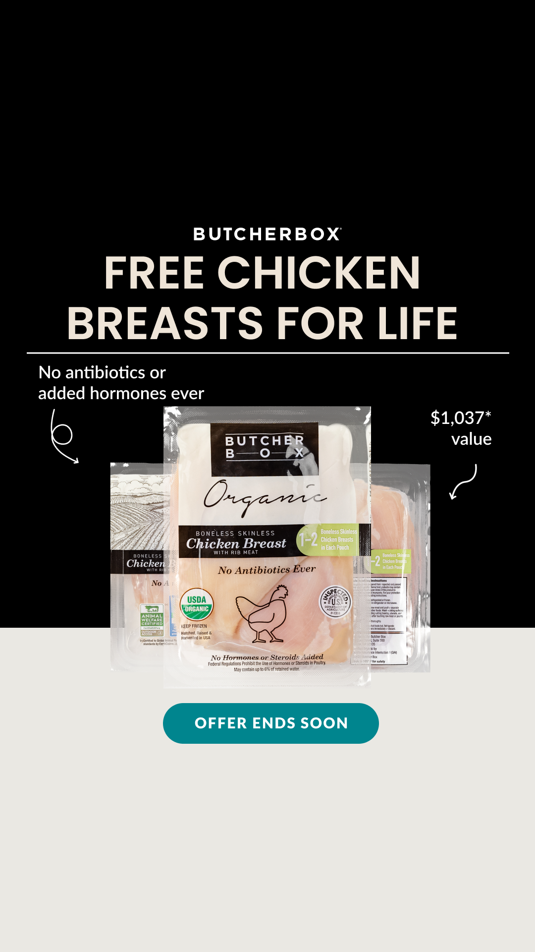 ButcherBox Facebook ad