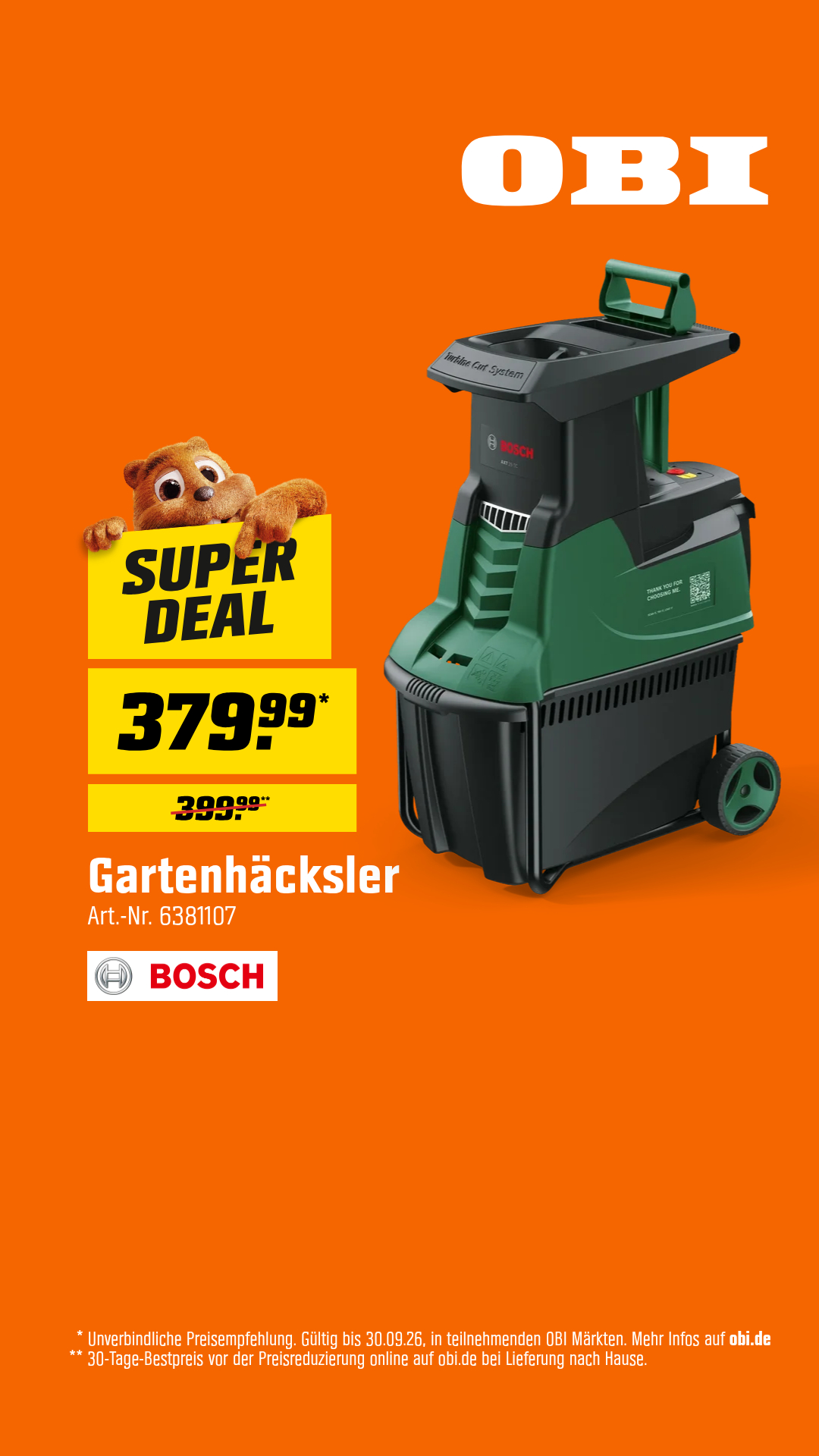 OBI Facebook ad