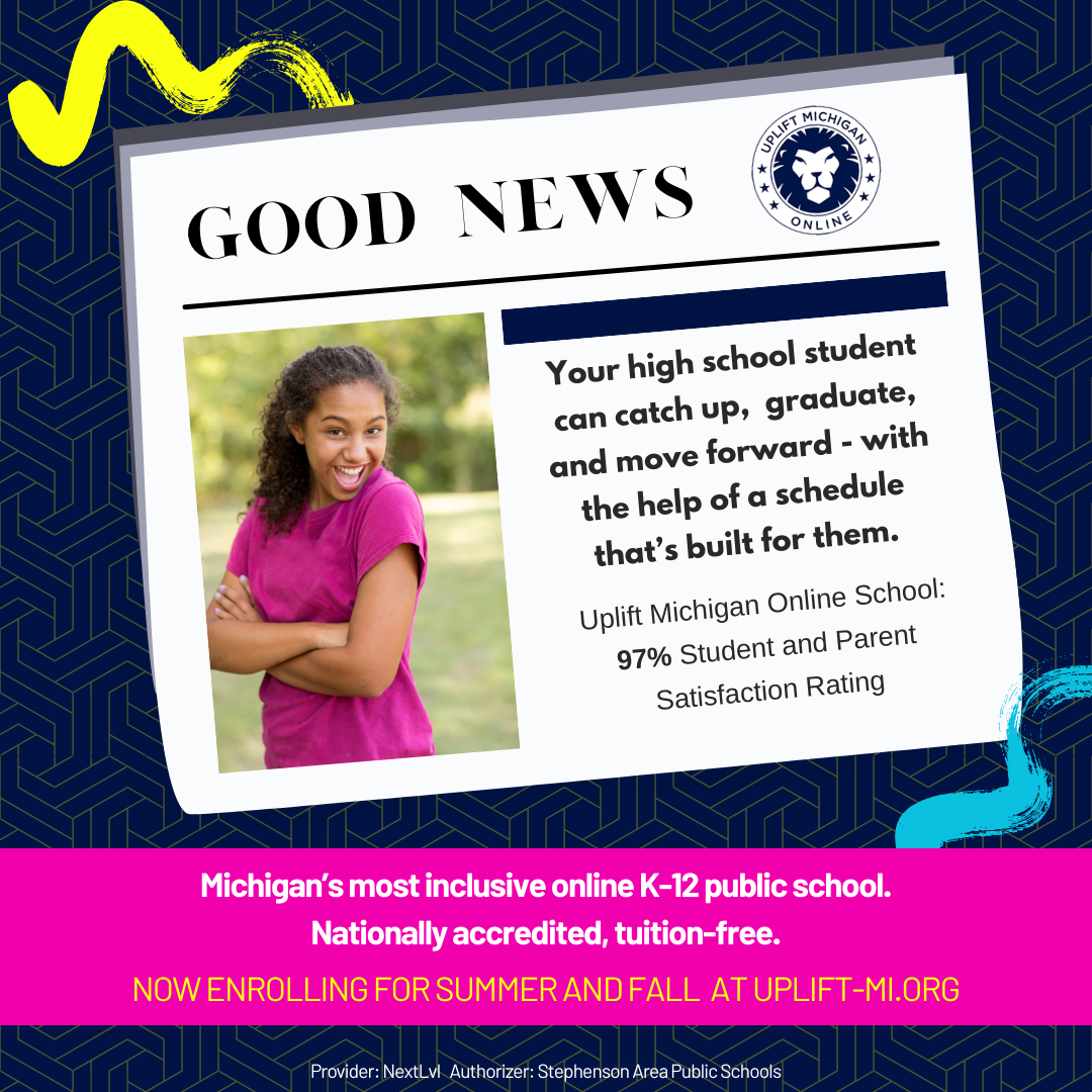 Uplift Michigan Online School Facebook ad