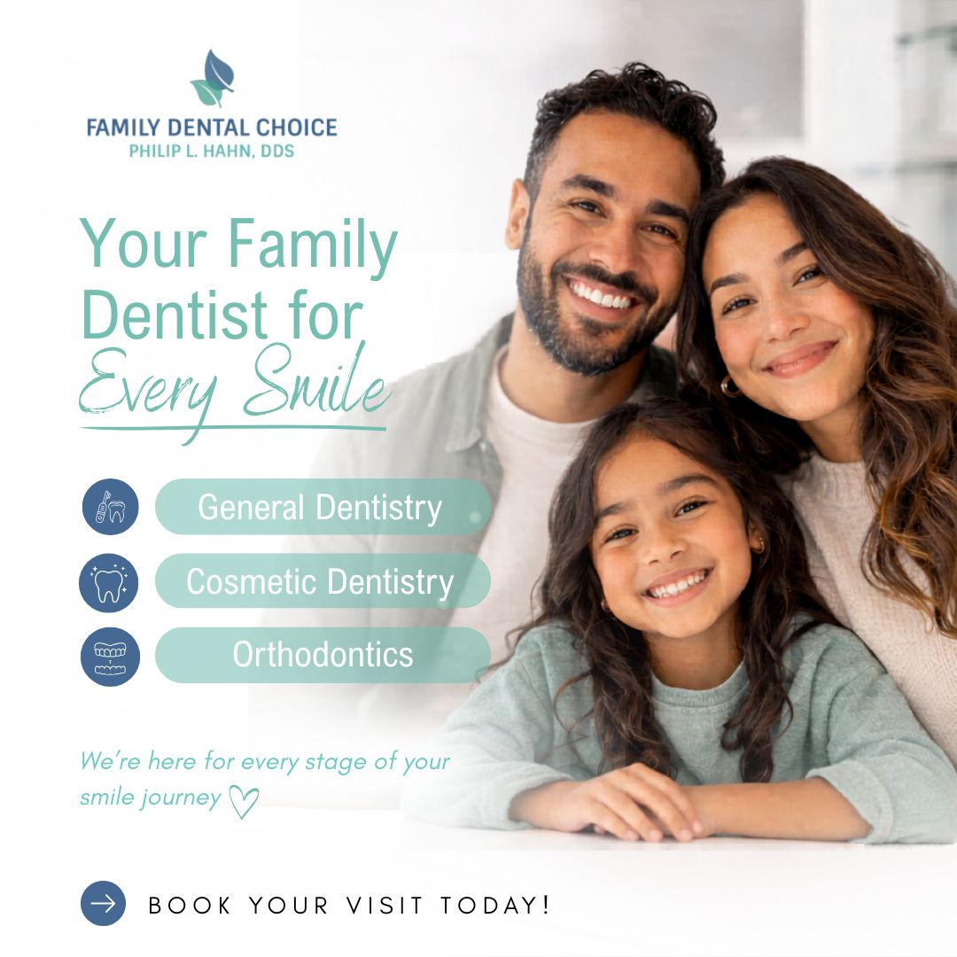 Family Dental Choice Facebook ad: Complete Family Dental Care