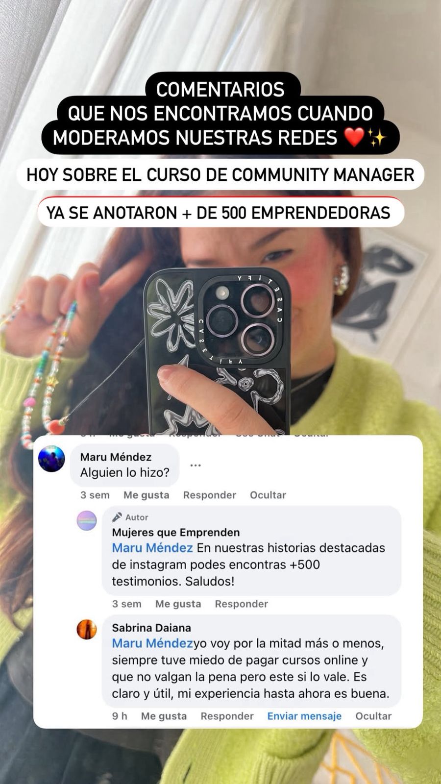 Mujeres que Emprenden Facebook ad: Curso Online Community manager para emprendedoras