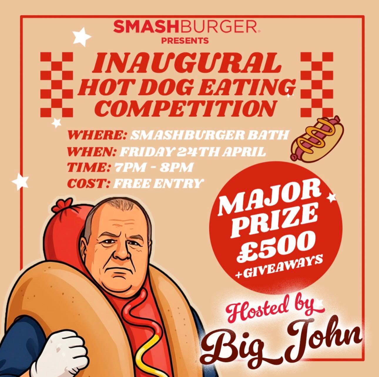 Smashburger UK Facebook ad: WIN £500