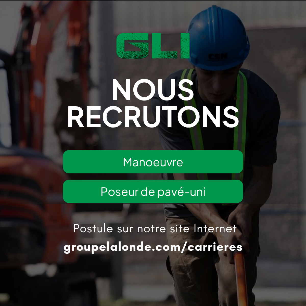 Groupe Lalonde Inc Facebook ad: On recrute!