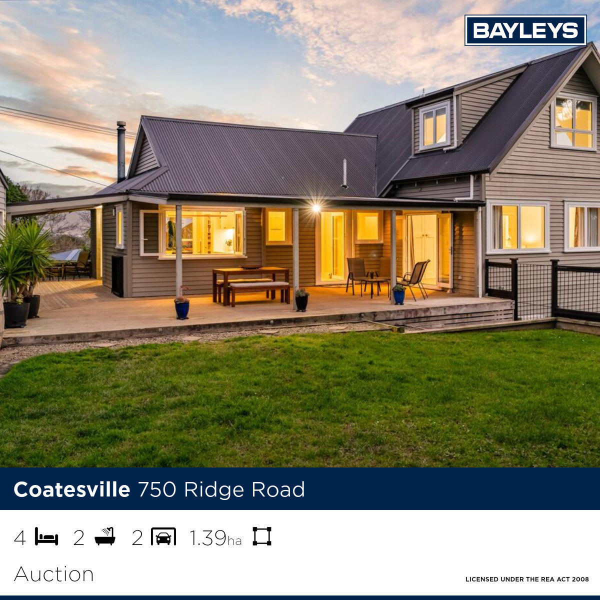 Bayleys Coatesville Facebook ad: Your newly renovated home awaits!